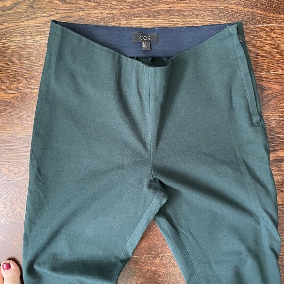 COS Women's Evergreen Straight Leg Stretch Pants-Size 8 - Picture 2 of 8